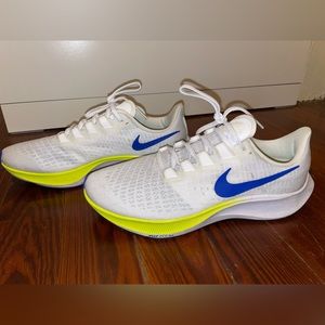 Nike Air Zoom Pegasus 37 Running Shoes Sneakers White Blue Green